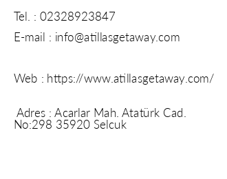 Atilla's Getaway iletiim bilgileri